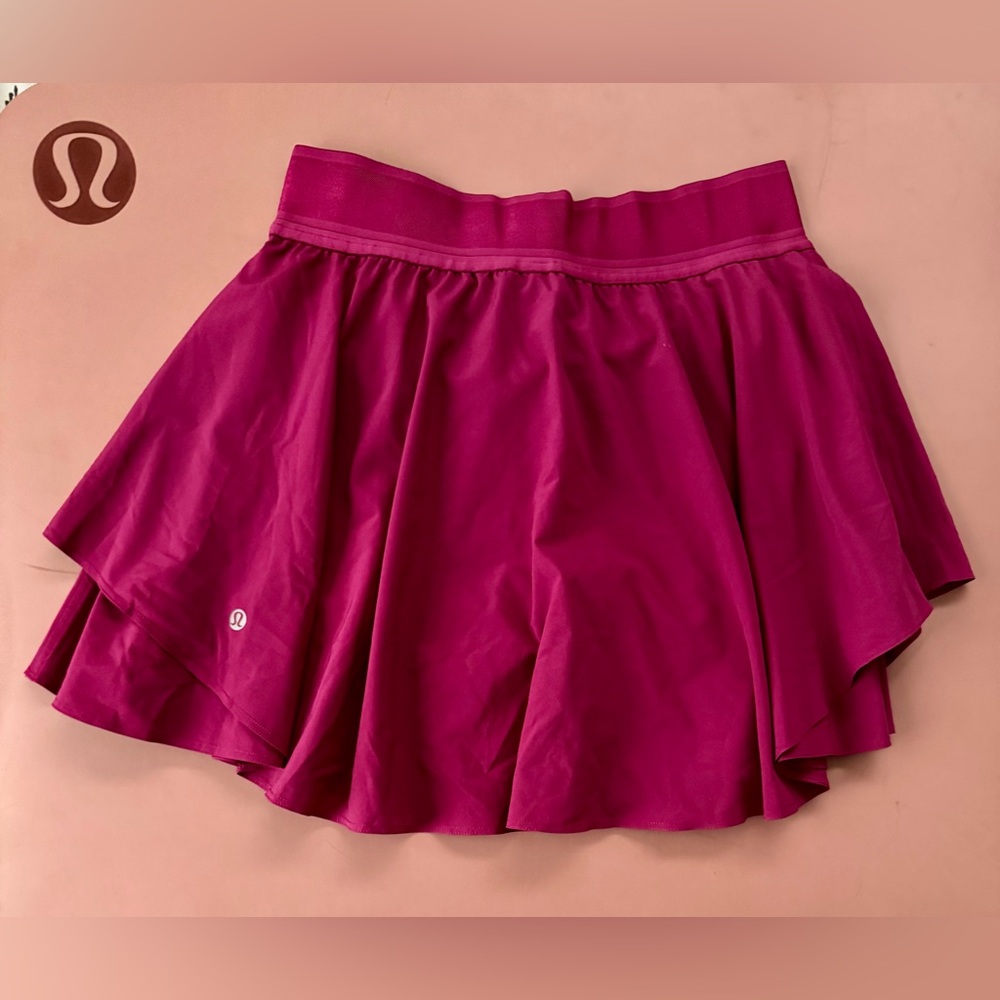 lululemon high rise court rival skirt *long 🎾 size 6 🎾 magenta purple - Picture 2 of 5